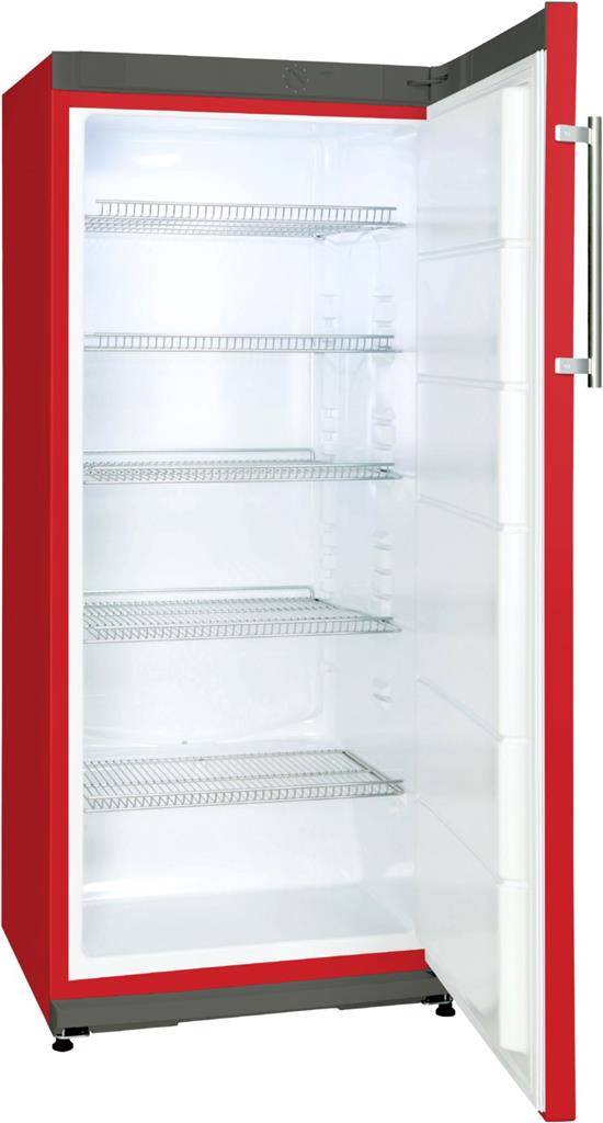 Nabo FK2663 Kühlschrank mit offener Tür in der Farbe Rot