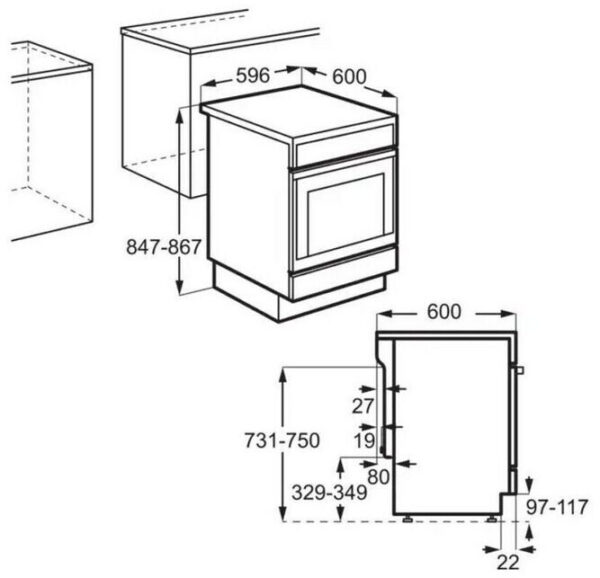 AEG - Standherd - CIB6499APB – Bild 3